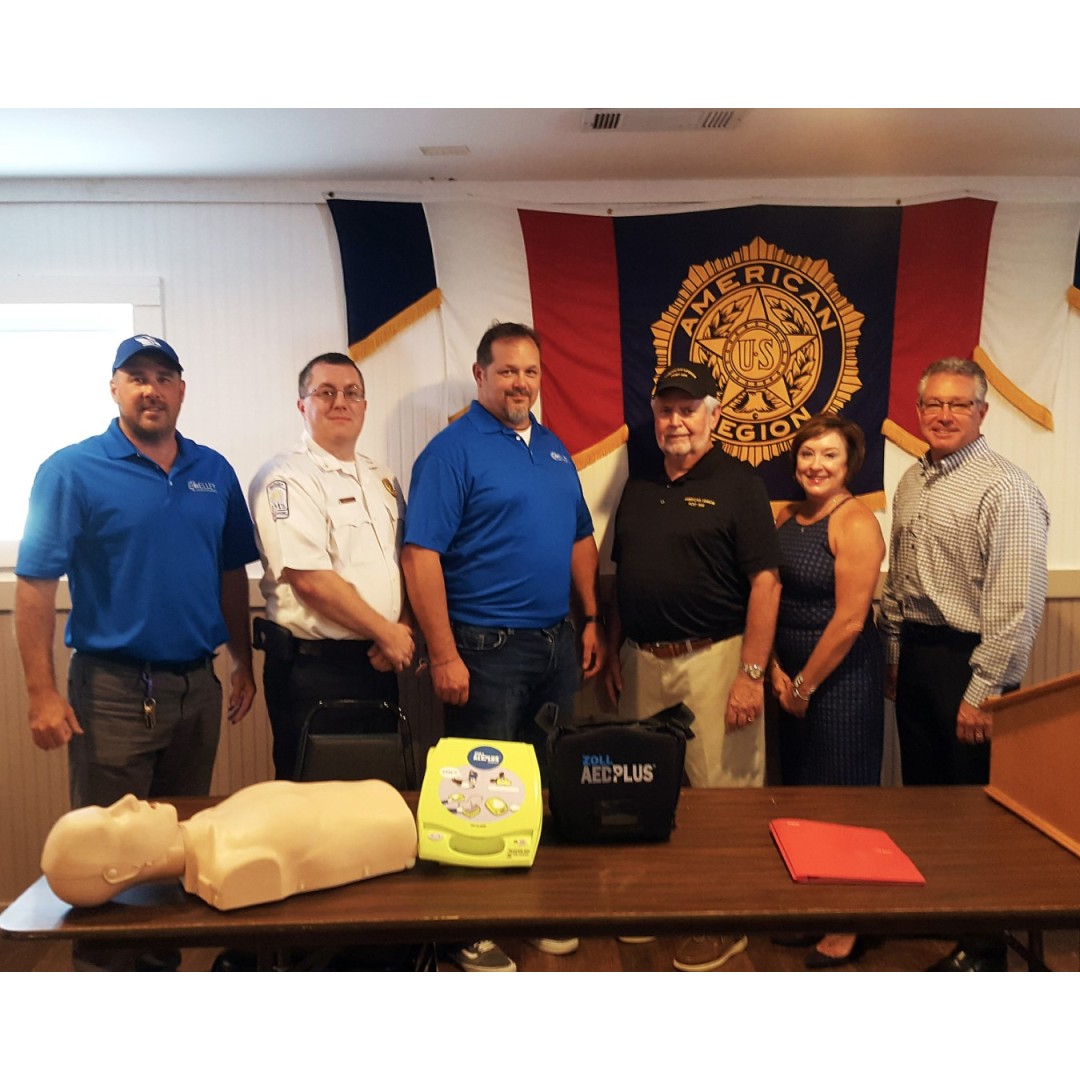 GFC Assists with Defibrillator Training At The Post on August 8, 2019