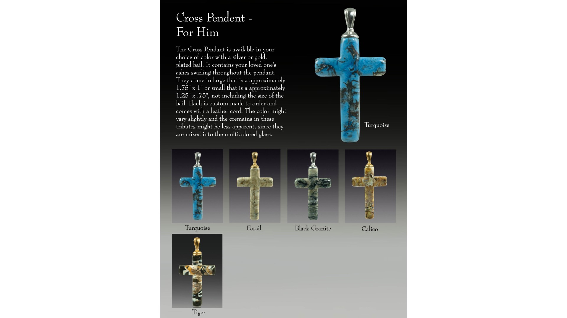 Cross Pendent - For Him